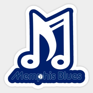 Defunct Memphis Blues Baseball 1976 Sticker